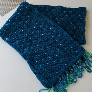 Handmade scarf with beads